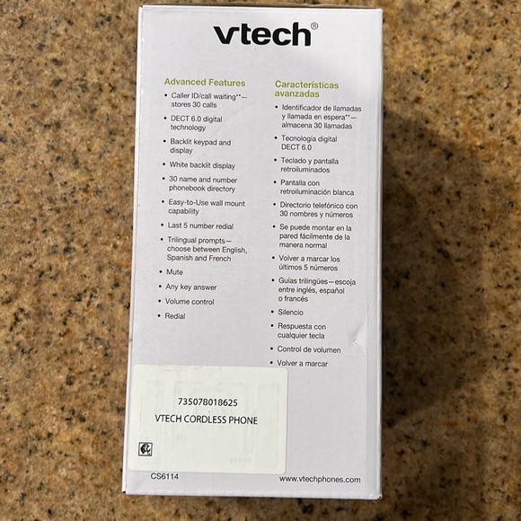 New in box! Vtech Cordless Telephone - Picture 4 of 5
